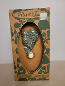 Flora & Fauna Solid Brass Rooster Doorbell