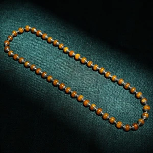 Collect Tibetan old beeswax stone silver-clad chain and necklace decoration - Picture 1 of 9