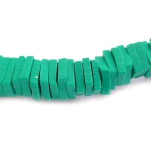 Perlen Polymer Clay ca. 4 mm mini Quadrate grün ca. 1200 Spacer R164 - Bild 1 von 4