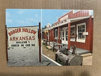 Postal Booger Hollow AR Arkansas Roadside Store Ozarks PC de colección Foto 1 de 2