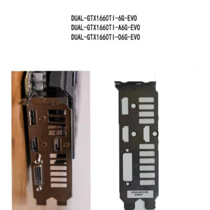 I/O IO shield for ASUS DUAL-GTX1660TI-O6G-EVO Video Card Backplate Panel - Bild 1 von 1