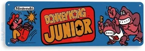 TIN SIGN Donkey Kong Jr. Arcade, Retro, Console, Marquee, Game Room Decor, A330 - Picture 1 of 3