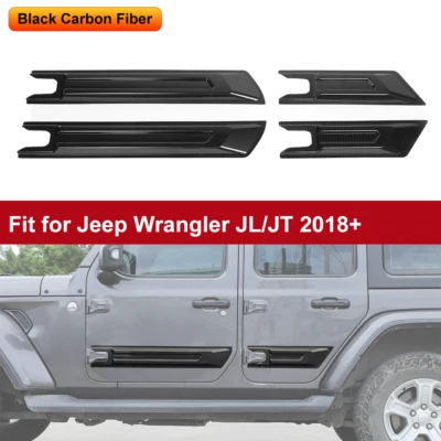 Protector de puerta de carbono para embellecedores de bisel para Wrangler JL/JT 18+ accesorios Foto 1 de 4