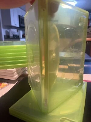 Xbox 360 Microsoft OEM 2 Discos Doble Repuesto Estuche Verde Foto 1 de 2