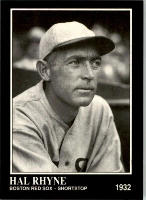 1991 CONLON COLLECTION TSN - #195 HAL RHYNE BOSTON RED SOX - Image 1 of 2