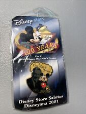 Disney Pin 100 Years of Dreams #1 One Man's Dream 1981 Mickey Mouse and Walt
