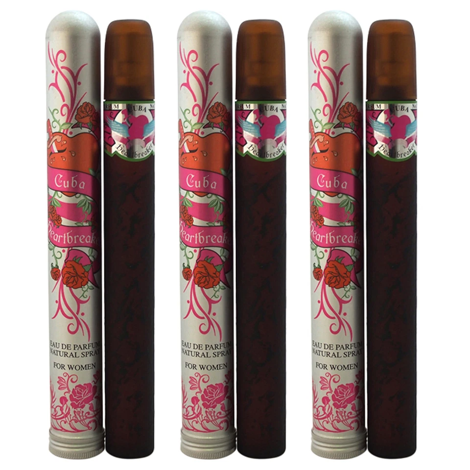 Cuba Heartbreaker de Cuba para mujer - 1,17 OZ eau de parfum spray - Paquete de 3 Foto 1 de 1