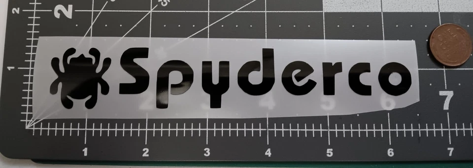Spyderco Knives Knife Sticker Die Cut Vinyl Transfer Decal - Image 1 of 1