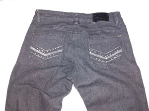 Gazoz Jeans Black Embroidered Sz 8 Boys Jean Dark Wash Back Pockets Style - Picture 1 of 9