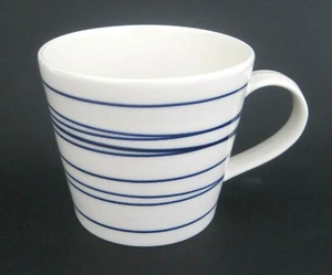 Royal Doulton London Pacific Kobaltblau Weiß Linien Kaffee Tee Tasse Becher - Bild 1 von 4