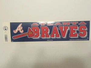 Atlanta Braves #3 Vintage Team Autoaufkleber (1990er) Decal Strip - Bild 1 von 2