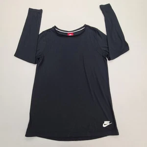 Nike Shirt Womens Small Black Comfort Stylish Long Sleeve Outdoors Ladies - Picture 1 of 6