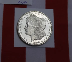 1898 Morgan Silver Dollar - Brilliant Uncirculated Condition - Prooflike (Z600) - Picture 1 of 2