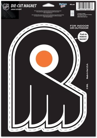 NHL Philadelphia Flyers 5 1/8" by 7 1/4" Auto Die-Cut Magnet by WinCraft Cover