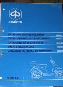 PIAGGIO FREE F.L CATALOGUE OF SPARE PARTS 1995-96 (GENUINE MANUAL) - Picture 1 of 1
