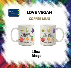 LOVE VEGAN NEUHEIT KERAMIKBECHER 10oz - Bild 1 von 2
