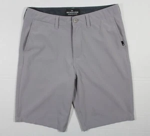 QUIKSILVER 30 16 BIG BOY’S MEN’S AMPHIBIAN 4-WAY STRETCH SHORTS GREY - Picture 1 of 8