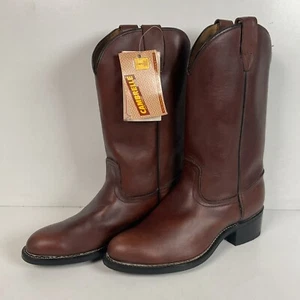 Vintage Georgia Soft Toe Pull On Boots 9.5 M USA Made Vibram - Picture 1 of 20