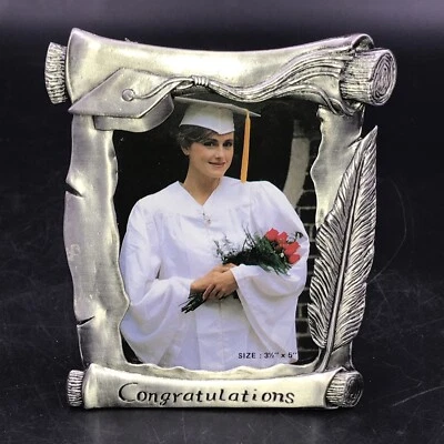 Оловянная рамка в форме диплома 3,5 x 5 дюймов для поздравлений выпускников колледжей средней школы - Изображение 1 из 3