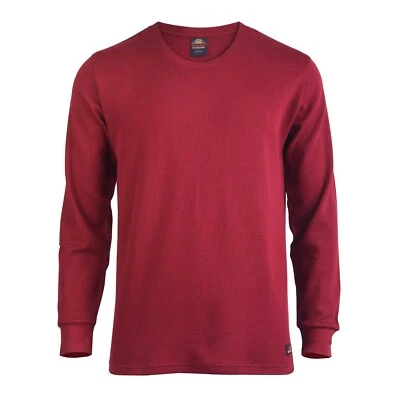 Quality Men's Thermal Heavy Premium Cotton Shirt Waffle Long Sleeve Crew Neck - Image 1 of 4
