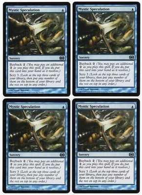 Mystic Speculation x4 4x 2007 Future Sight PLAYSET Blue Unc Sorcery MTG NM AZ1 - Image 1 of 2