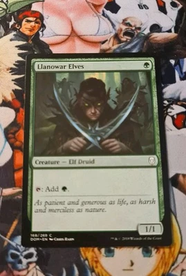 MTG Llanowar Elves 🇬🇧 NM Magic the Gathering  Dominaria Card 2018 Og  - Bild 1 von 4