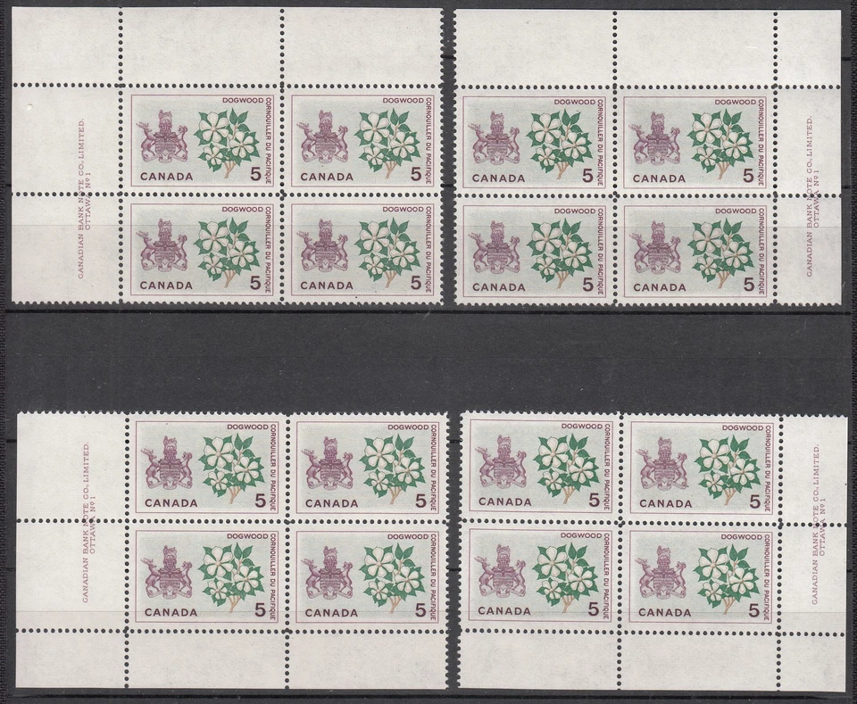 W CANADA 0423 PBK1 (1-4) PROVINCIAL FLOWER EMBLEM - Image 1 of 1