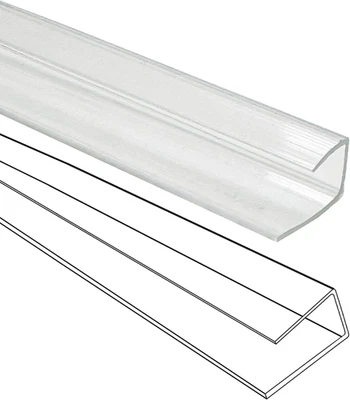 10 PCS Polycarbonate Greenhouse U Connector Profile 4Ft Length Fits 0.16’’ & 0.2 - Image 1 of 4