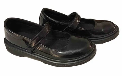 Dr Martens Mary Jane Maccy 女鞋 美国 4 M 黑色漆皮学院风 — 第 1/4 张图片
