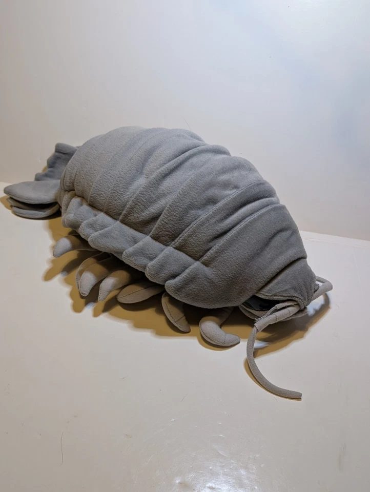 Giant Isopod Realistic Plush Gray Stuffed Animal Marine Ocean Creature 20"  - Image 1 of 4