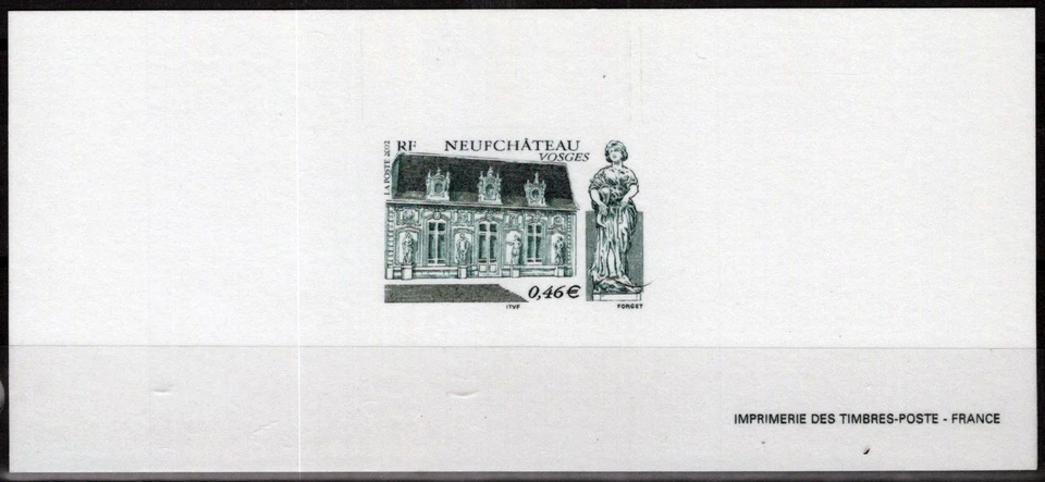 France 2887 MNH Proof Architecture Statue Neufchateau ZAYIX 092222SM123 - Image 1 of 1