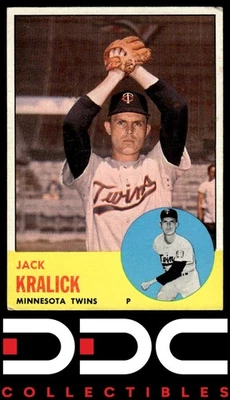 1963 Topps #448 Jack Kralick - Image 1 of 2