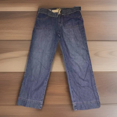 Jeans Sigrid Olsen Capri com cinto tamanho 4 anos redondo guarda-roupa adição 28/25 - Imagem 1 de 4