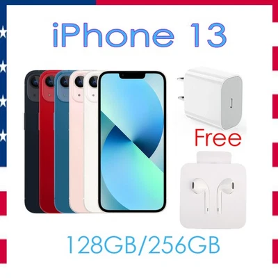 NEW Apple iPhone 13 6,1" 128GB/256GB 5G Handys Ohne Simlock SIMFREE  - Bild 1 von 4
