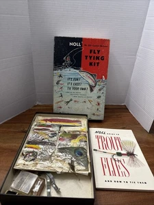 Kit de atado de moscas Noll número 201 aparejos de pesca vintage señuelos de pescado cebo - Imagen 1 de 18