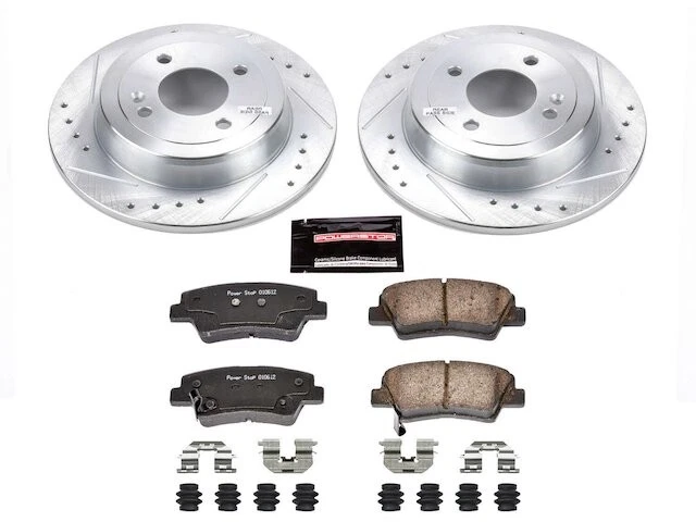 Kit de pastillas de freno trasero y rotor para Kia Rio 2012-2018 2013 2014 2015 2016 YJ311FS. Foto 1 de 1