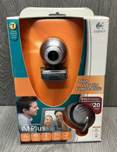 Logitech IM Plus Quick Cam BONUS Headset and Stand NEW - Picture 1 of 6