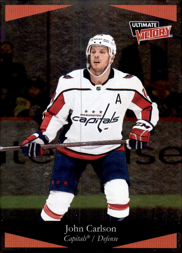 2020-21 Upper Deck #UV-13 John Carlson Ultimate Victory Red #/350 - Image 1 of 2