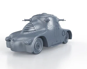 WWII - CZECH SKODA PA II ZELVA 3D resin printed model 1/48 1/56 1/72 1/87 1/100 - Picture 1 of 5