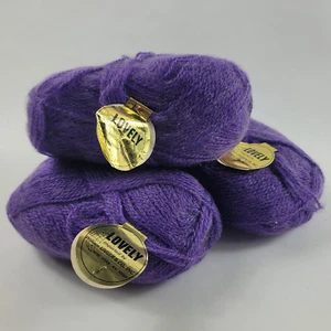 Menge 3 Knäuel Unger schönes Sport Garn lila Acryl Mohair 150 Yd Y10 - Bild 1 von 4