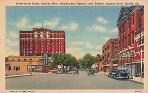 DE COLECCIÓN MÓVIL AL ALABAMA LINO POSTAL GOBIERNO ST BY BUS DEPOT 1941 91022 - Imagen 1 de 2