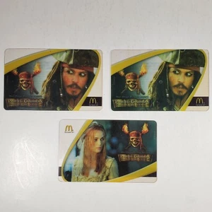 Vintage Mcdonald's Arch Card Lot, Pirates of the Caribbean, Johnny Depp, Disney - Picture 1 of 7