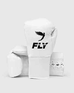 Fly X Boxhandschuhe Schnürhandschuhe Typ weiß Pro Sparring Gloves in Rindsleder - Bild 1 von 4