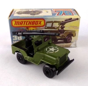 Matchbox Superfast No. 38 Armoured Jeep 1976 BOXED - Picture 1 of 8