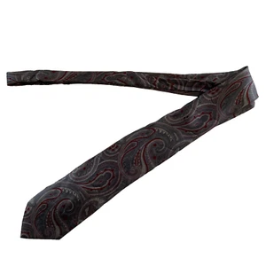 Paco Robanne Paisley Grey 100% Silk Handmade in Italy Tie 3.5 x 68 - Picture 1 of 10