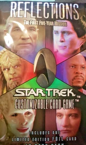 Reflections: The First Five Year Mission Star Trek CCG 18 card booster Pack - Picture 1 of 4