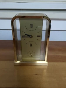 Linden Westminister Gold Tone Finish Desk Chime Clock - Picture 1 of 4
