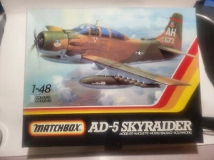 Matchbox pk-651 AD-5N Skyraider 1/48 Model Open Box Decals Instructions - Picture 1 of 6