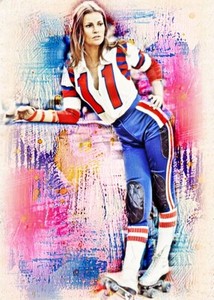 Raquel Welch Model Superstar Diva  2/5  ACEO Art Print Card By.Marci