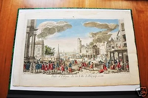 HOLLANDE.PRISE E PILLAGE DELLA CITTÀ DI BERGOP (VISTA OTTICA FINE XVIII). - Picture 1 of 1